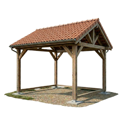 Carport bois bi-pente sur mesure conçu et posé par Renotech à Boulay-Moselle - configurateur 3D EC5